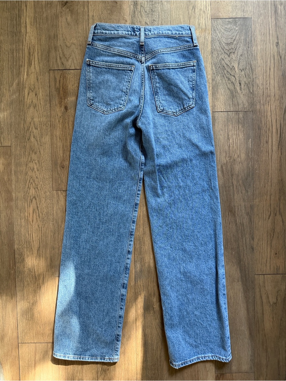 Agolde Harper Mid Rise Relaxed Straight Jean in Flash - size 23 - Picture 6 of 11